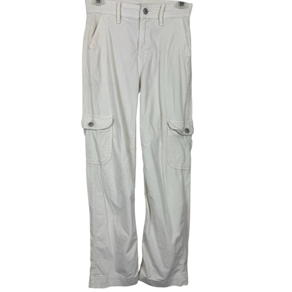 American Eagle Baggy Wide Leg Corduroy Pants Super High Rise Cargo 000
